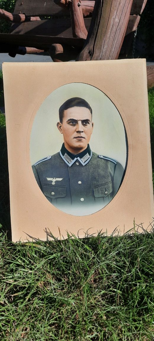 III Rzesza obraz żołnierza wehrmachtu swastyka wojna antyk