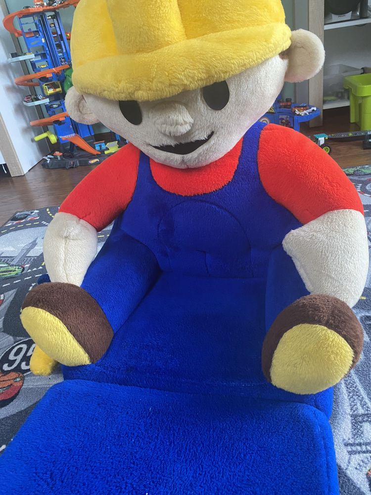 Fotel pluszowy Bob Budowniczy