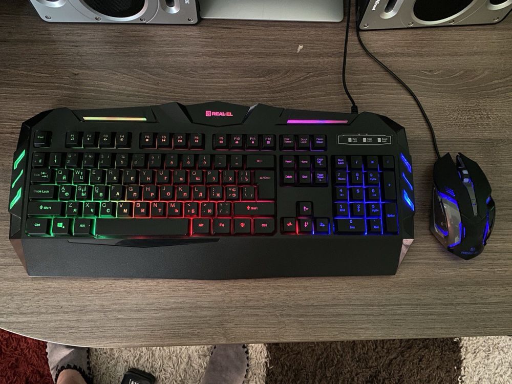 Клавіатура + мишка REAL-EL Gaming 9500 Kit Backlit