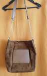 Torebka worek Parfois zamszowa Torba shopper