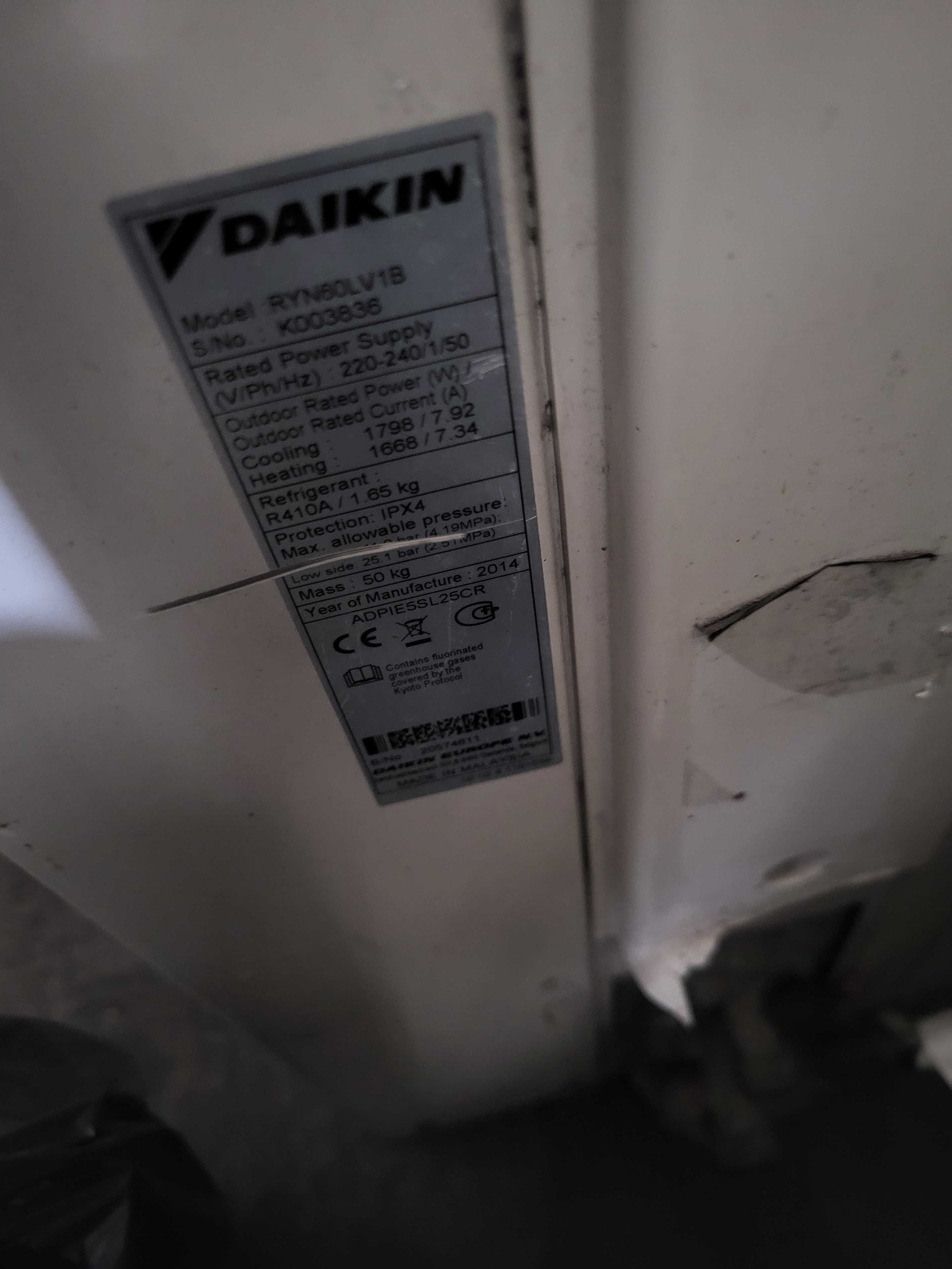 Продам кондиционер DAIKIN RYN60LV18