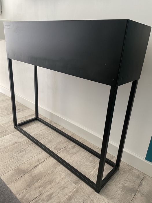 Donica metalowa nowoczesna czarna loft Regal