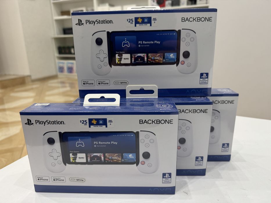 Геймпад джойстик Backbone One iPhone PlayStation White lightning USB-C