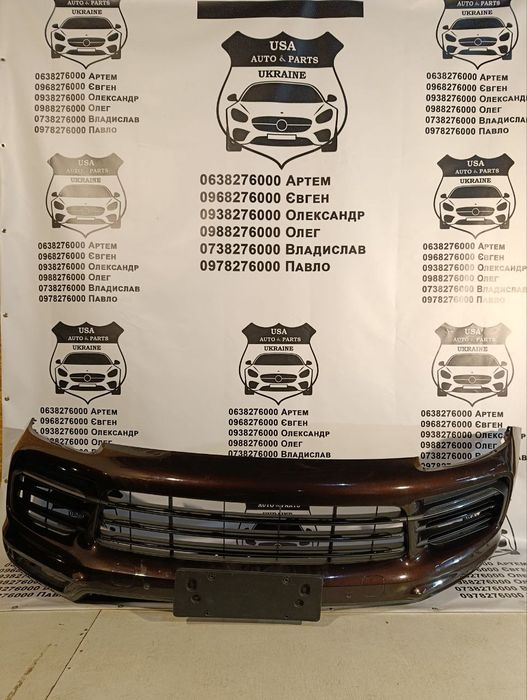 PORSCHE CAYENNE Бампер передній у зборі (Б/В оригінал) 2017-23