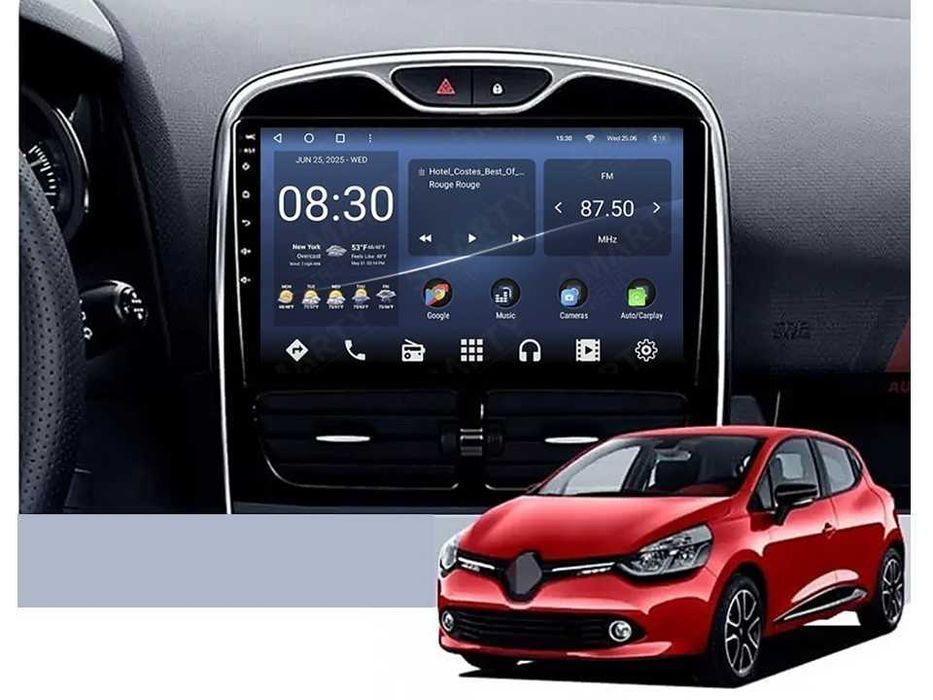 Radio samochodowe Android Renault Clio (10.1", UV) 2012.-2016