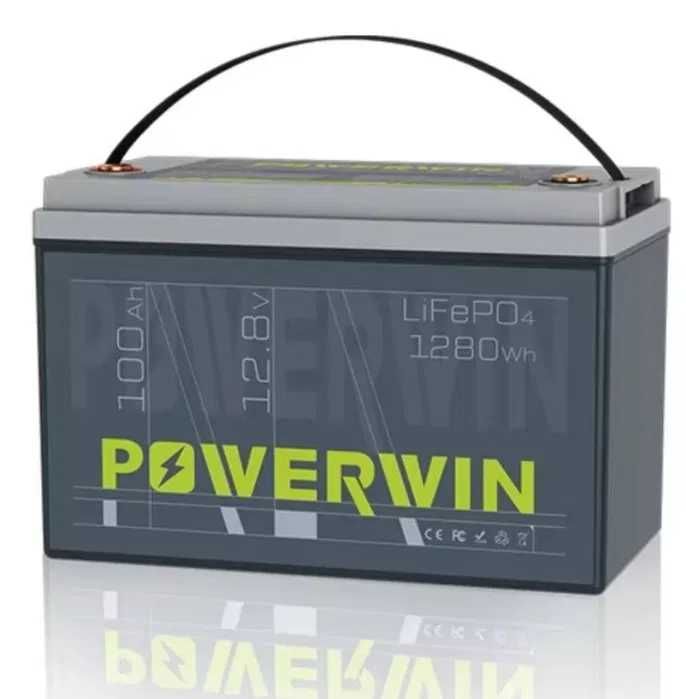 Акумулятор Powerwin BT100 12V, 100Ah, 1280Wh BMS, 4000+ циклів