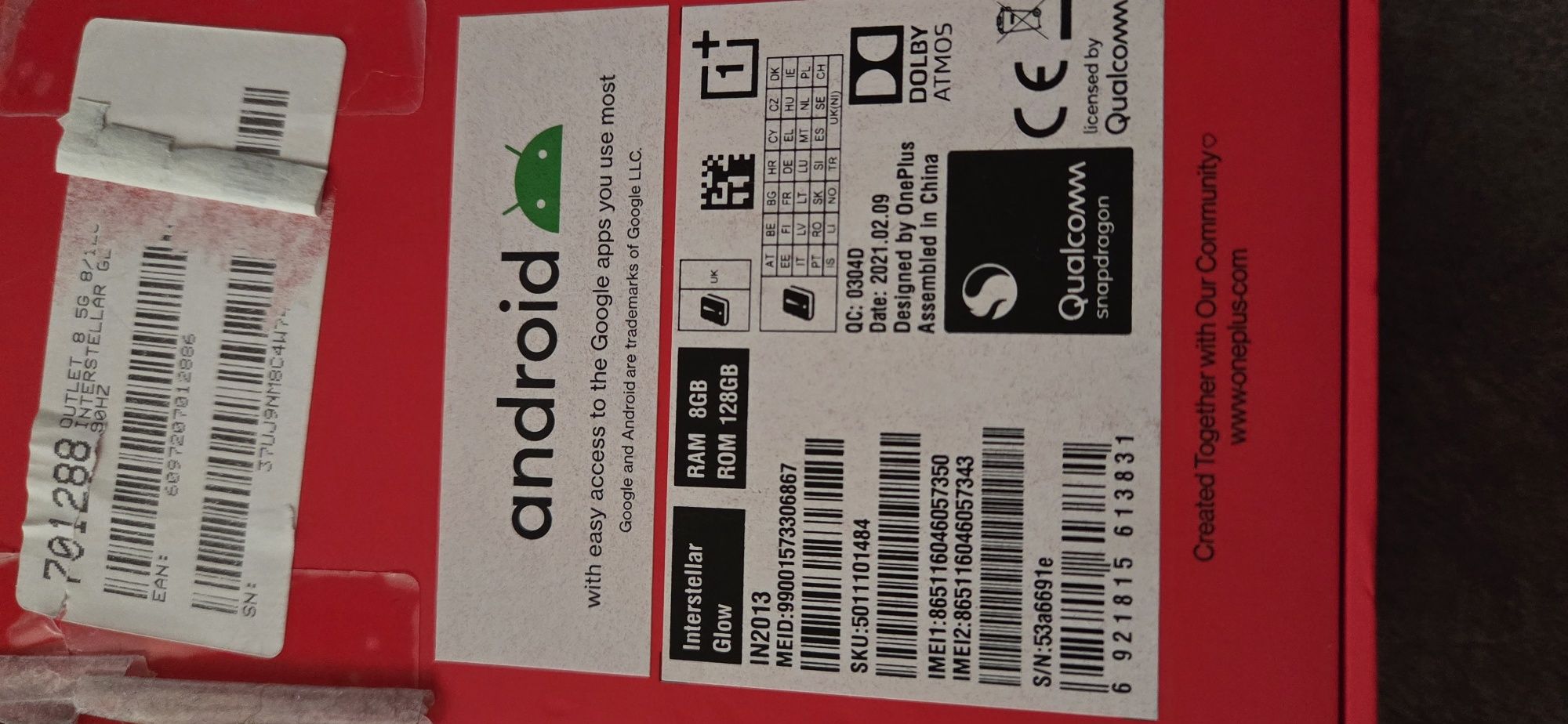 Smartfon OnePlus8 8/128