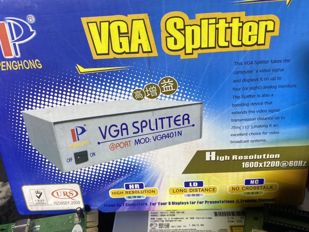 Placas Graficas, Som, Wireless, USB | Splitter VGA | Processador | Ram