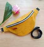 Nerka torebka saszetka musztardowa handmade