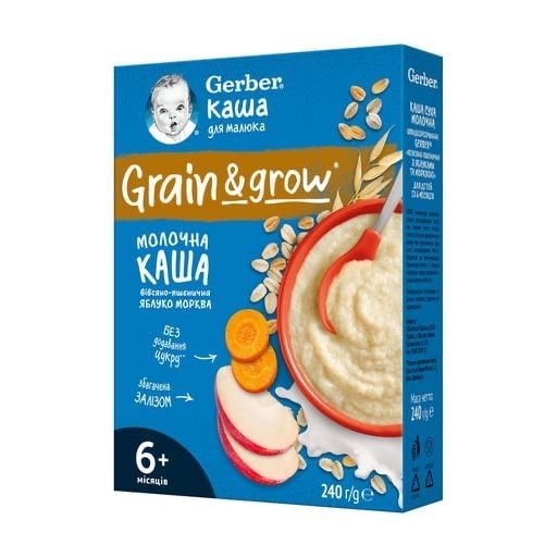 Каша дитяча Hipp, Gerber, Milupa