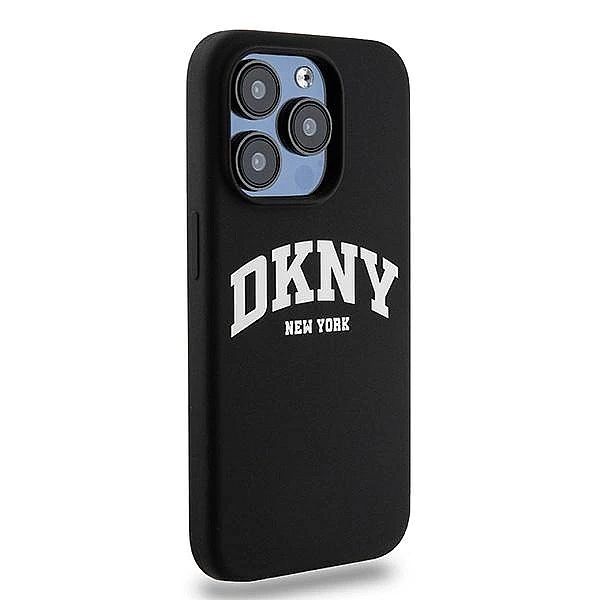 Etui DKNY Liquid Silicone White Printed Logo MagSafe na iPhone 14 Pro
