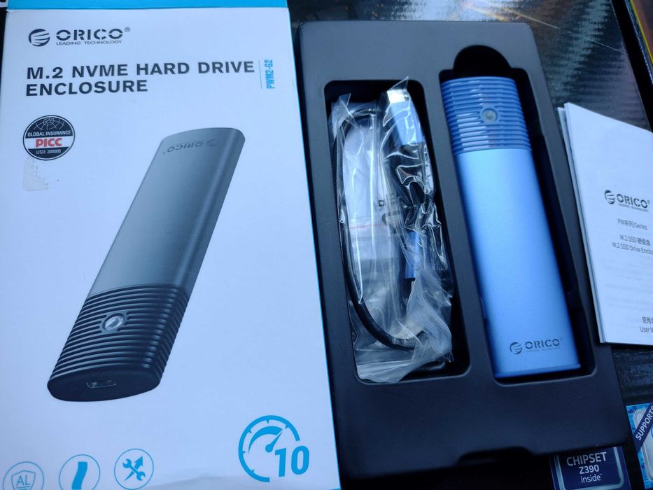 ORICO OBUDOWA M.2 NVME USB-C 10GBPS Zewnętrzna Kieszeń Na Dysk do 4TB