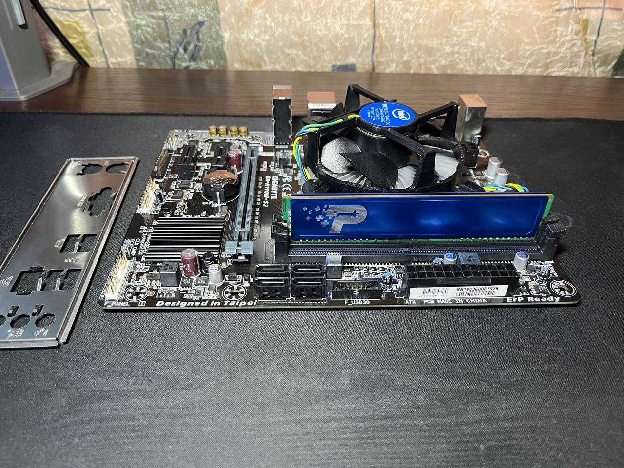 Игровой комплект 1151 H110M-S2-CF, Intel Core i3 6100 3.7Ghz, 4gb ddr4