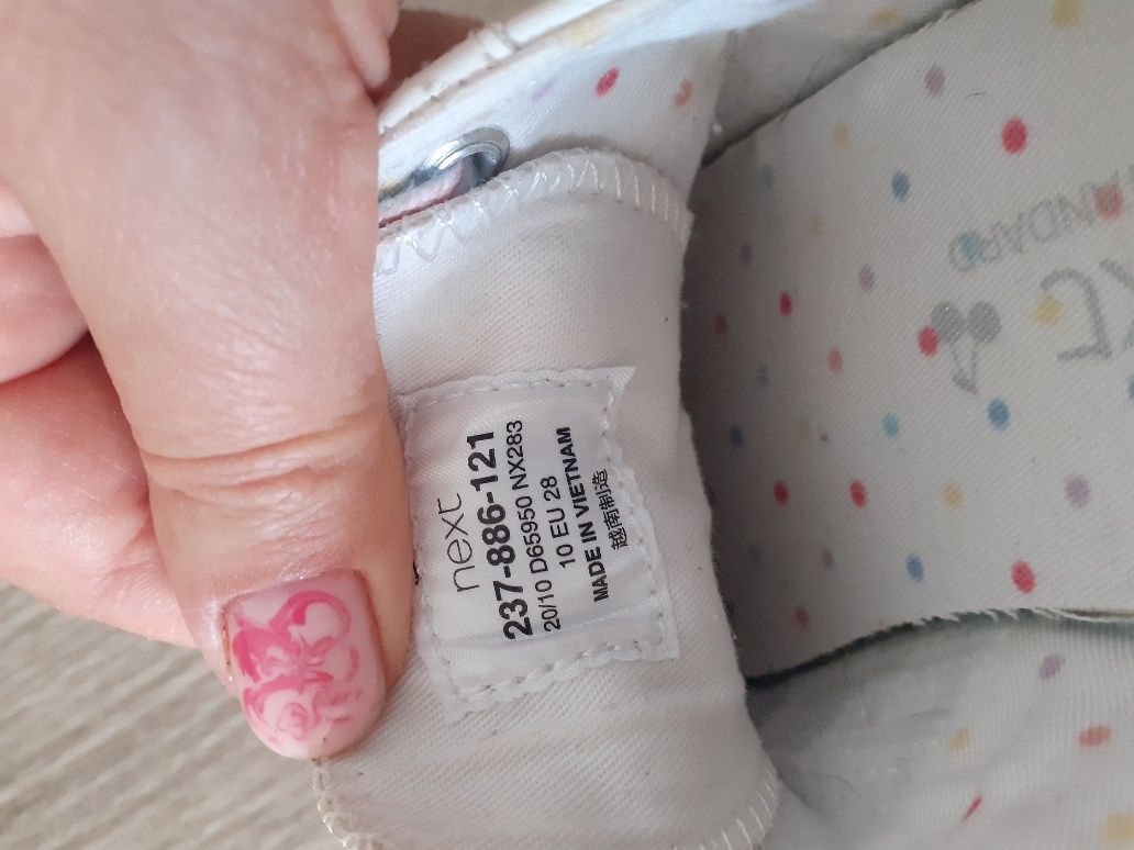 Trampki tenisówki dla dziewczynki NEXT rozmiar 28