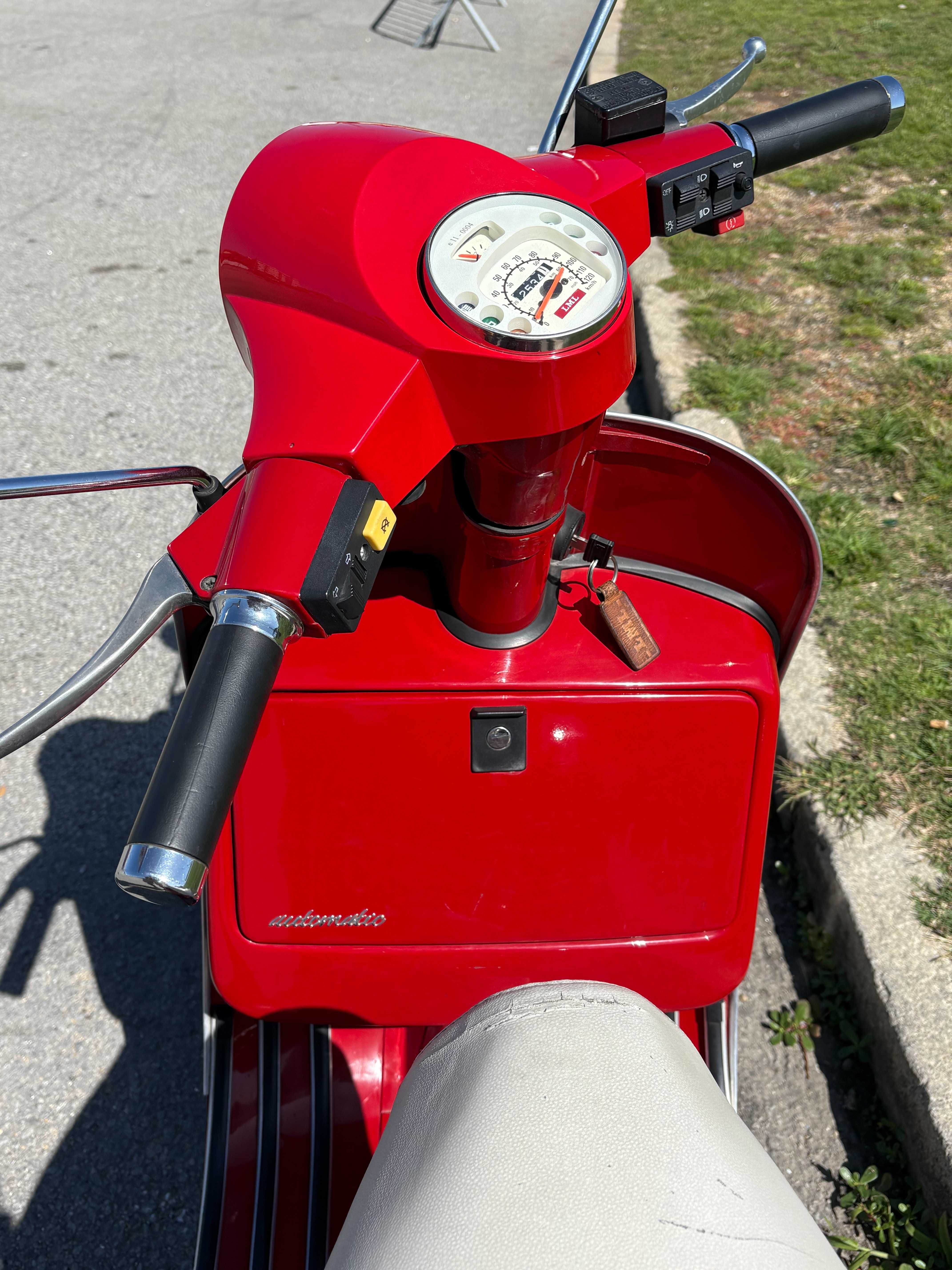 LML Star 125cc vermelha e branca | Revisão feita e jantes tubeless