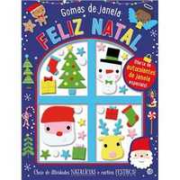 Gomas de Janela: Feliz Natal - Cheio de Atividades e Cartões Festivos!