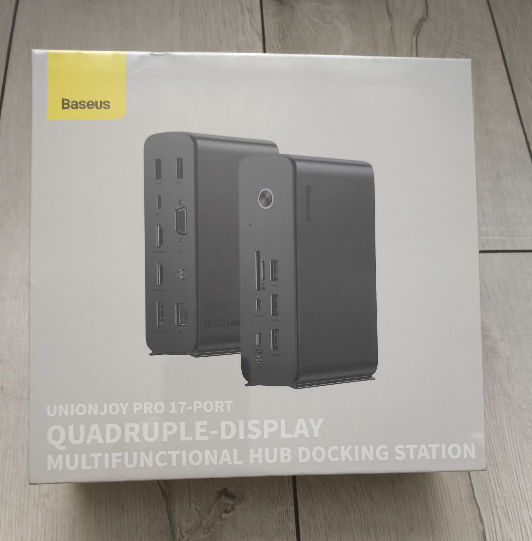 USB Type-C хаб Baseus 17in1 Union Joy Pro, 4 Screen, док станция 120W
