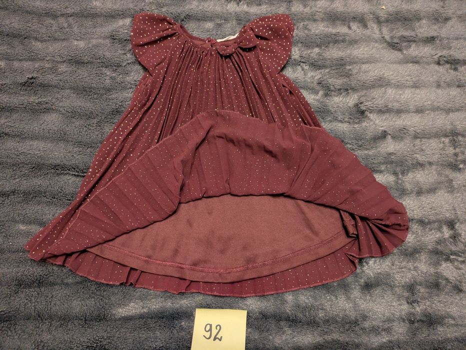 Paka zimowych ubrań dla dziewczynki rozmiar 92