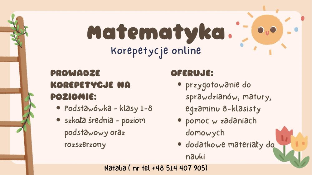 Korepetycje online - matematyka podstawowka liceum poziom rozszerzony