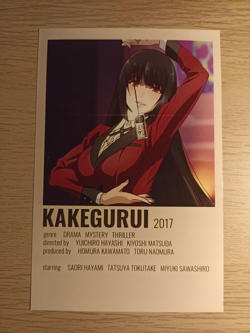 Kakegurui pocztówka anime manga