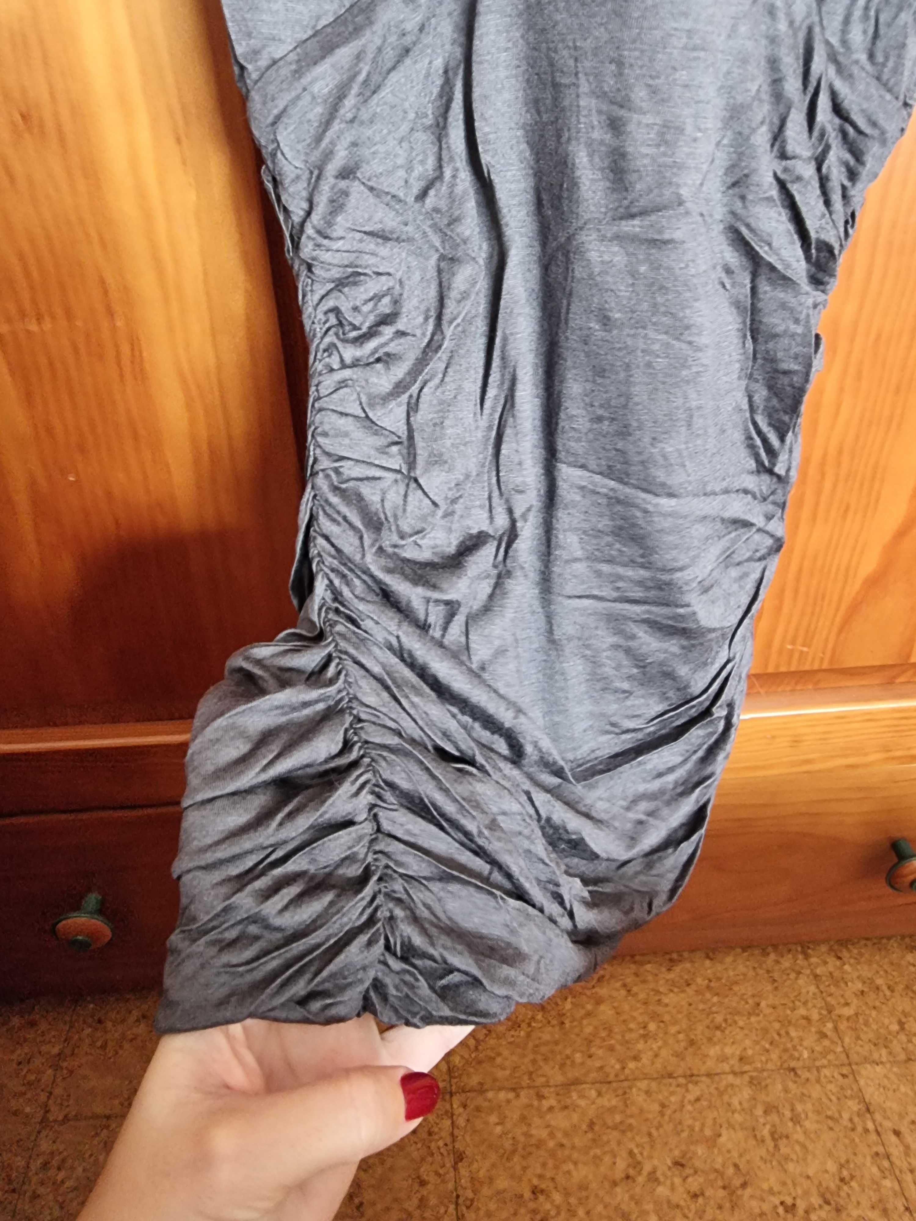 Top cinzento H&M 100% viscose, tamanho XS