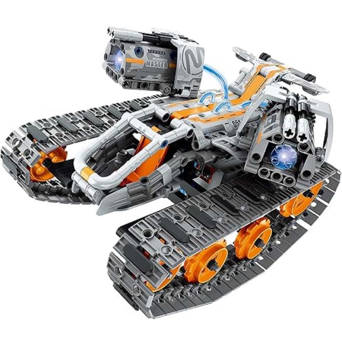 Конструктор STEM на радіокеруванні танк робот-трансформер 4в1