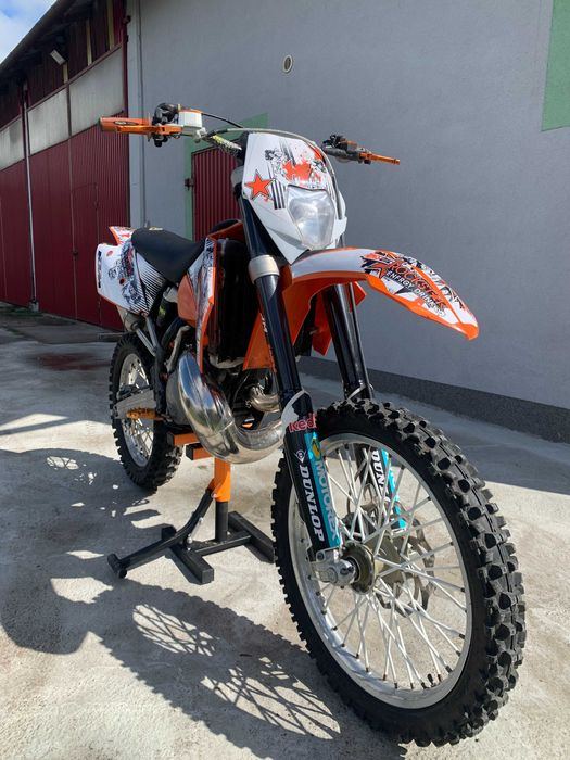 KTM EXC 300 2T 2006r gaznik. Wydech FMF.