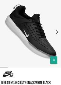 Nike SB Nyjah Zoom Czarne Nowe 42,5