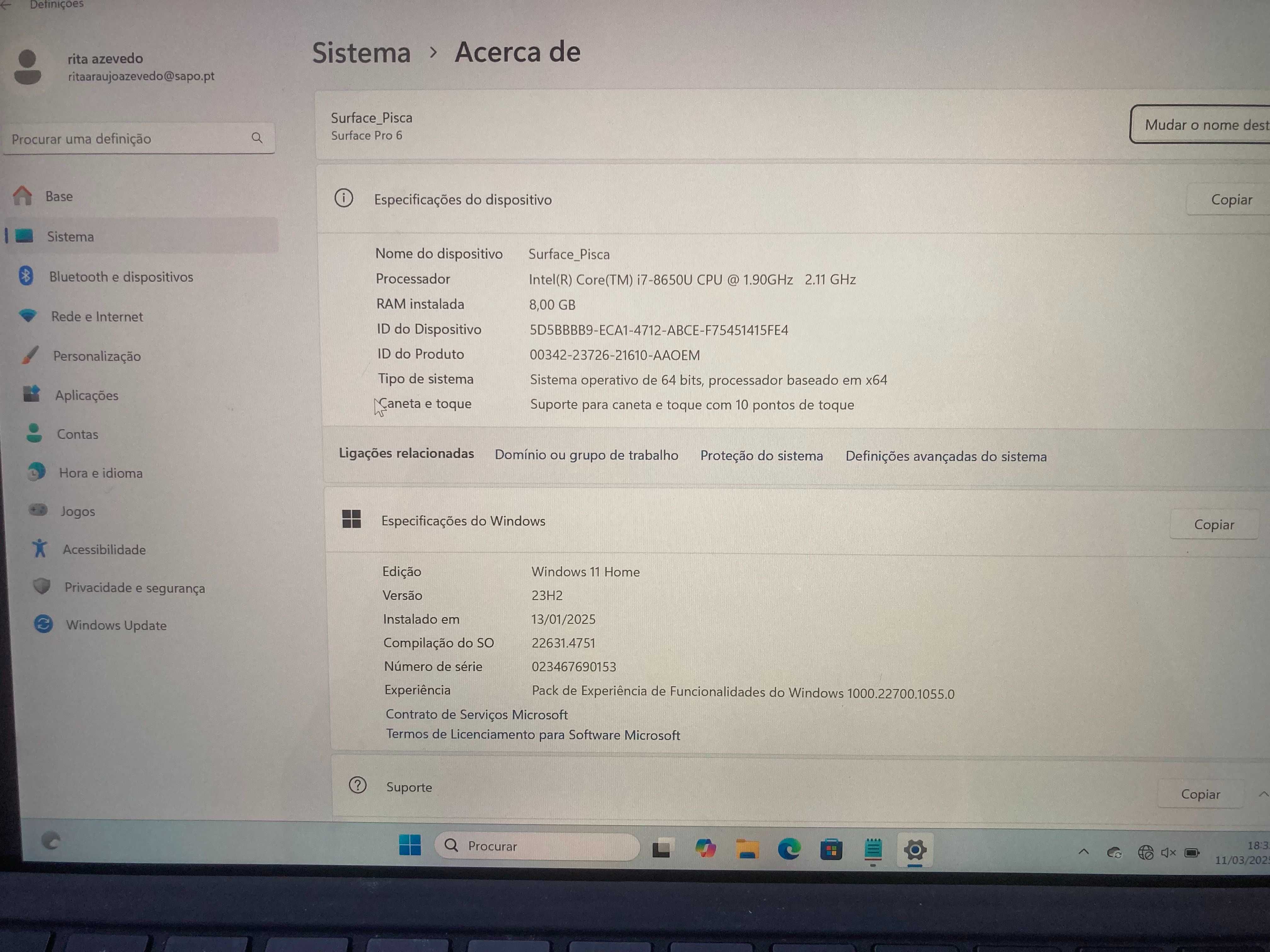 Surface Pro 5ª Geração