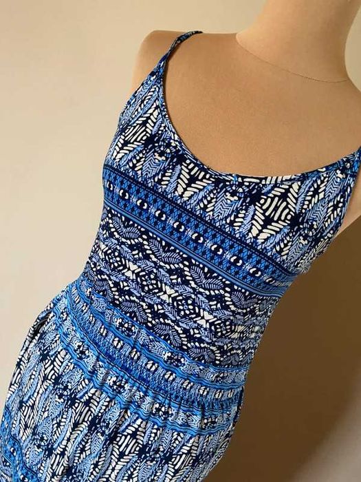 Up2fashion dluga sukienka suknia maxi wzory boho aztec 38 40