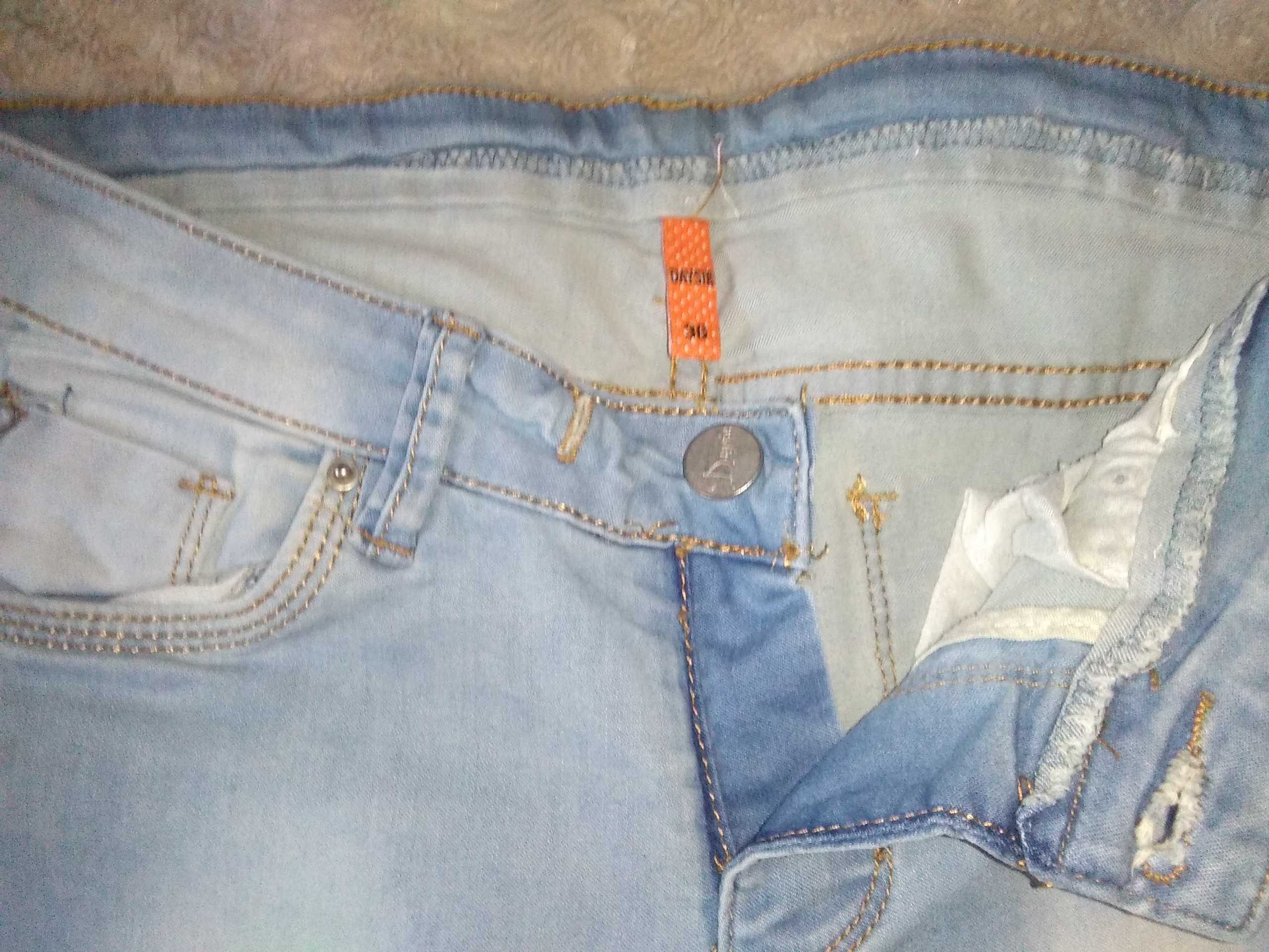 Spodnie jeans (rurki) R36/S
