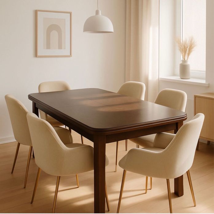 Drewniany stół - kolor ciemny brąz!