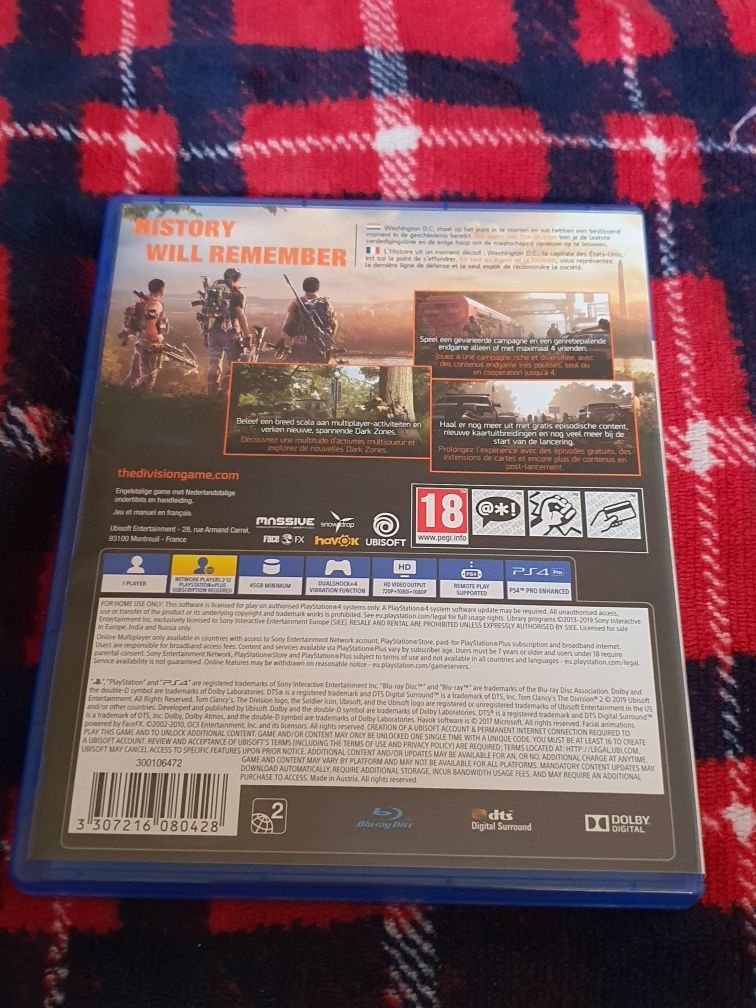 Gra na Playstation 4,5 Tom Clancys Division 2