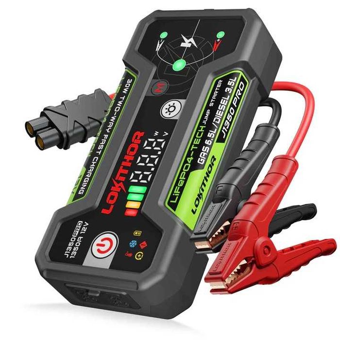 Lokithor J1350 Pro Jump Starter 12V 1350A Powerbank LiFePO4 LED