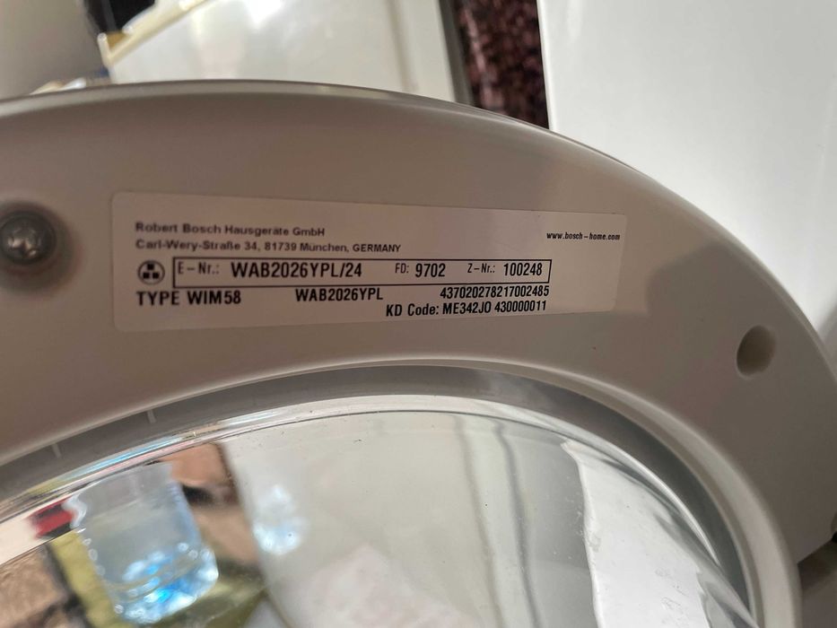 Пральна машина Bosch WAB2026 (проблема з баком)