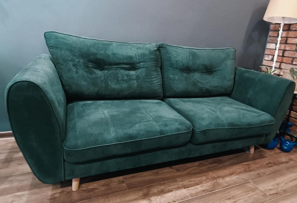 Sofa 3 osobowa butelkowa zieleń