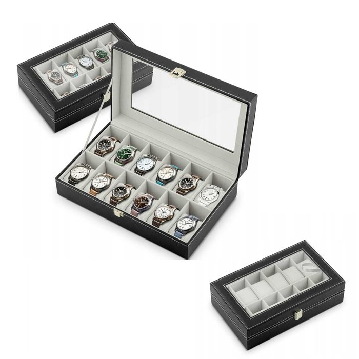 Elegancki organizer na zegarki – aż 12 miejsc | Okazja :)