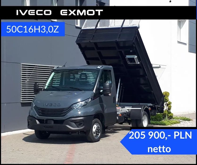 Iveco Daily 50C16H3,0Z wywrotka 3,65m, burty 0,6m  , dostępny od ręki.