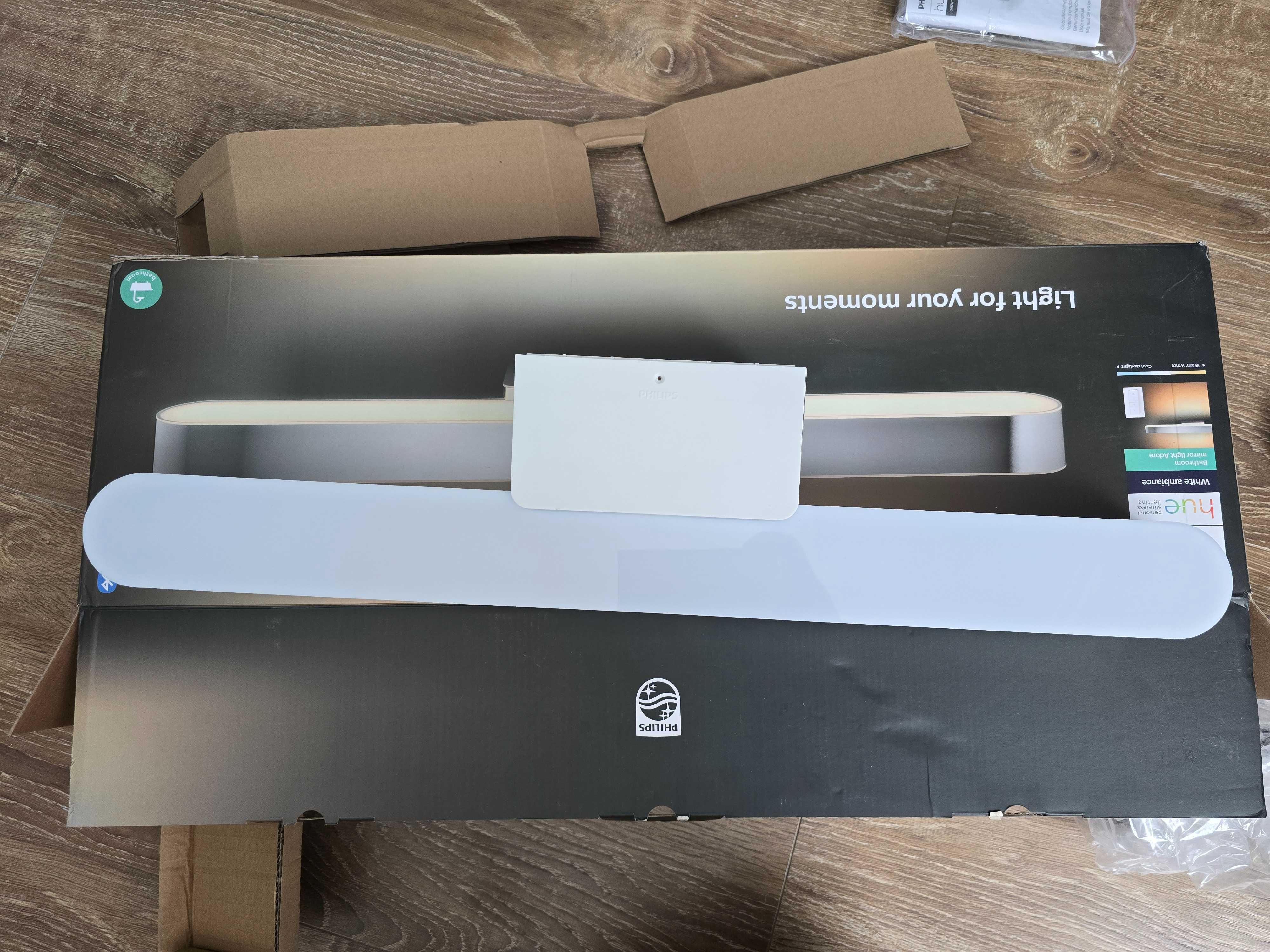 Philips Hue White ambiance Łazienkowe oświetlenie lustro Adore kinkiet