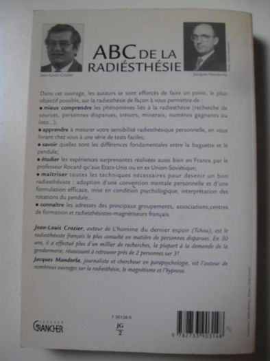 ABC de la Radiesthésie de Jean Louis Crozier & Jaques Mandorla