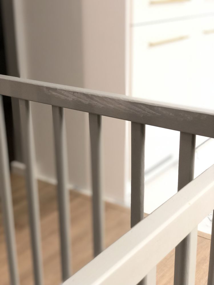 Łóżeczko niemowlęce Stardust Cot 120×60 Craft szarość