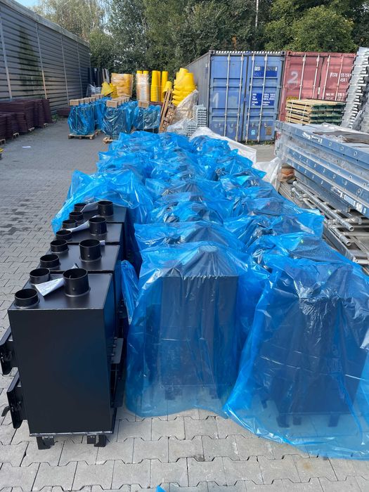 Piec nadmuchowy PN1 15KW Dmuchawa HIGHER + WENTYLATOR 3 WYLOTY