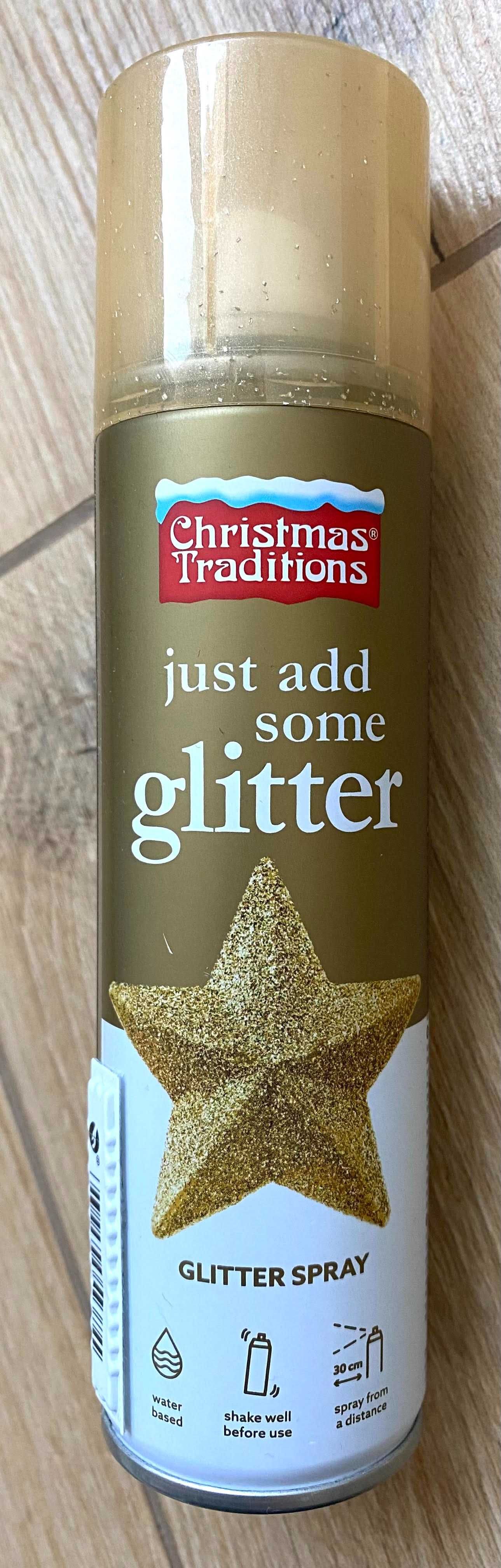 GLITTER- Brokat spray błyszczący złoty