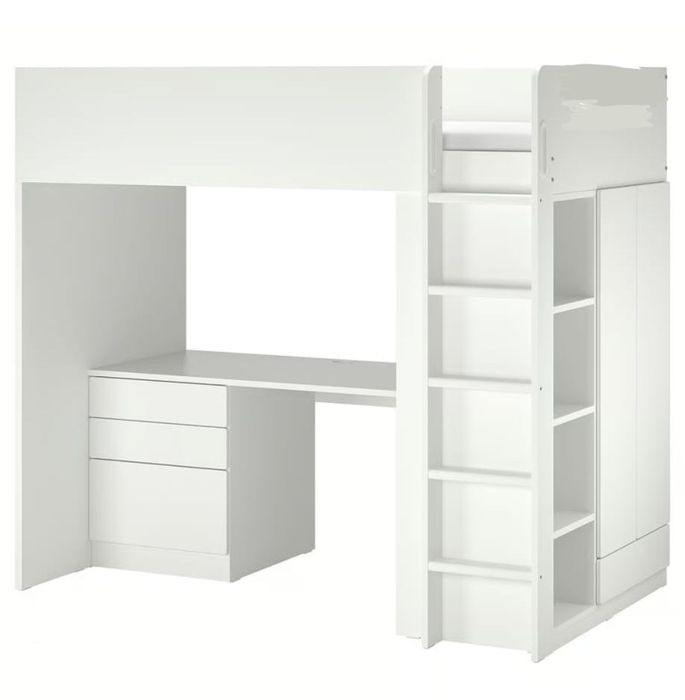 Beliche com secretaria, colchão e cadeira de secretária inclusos!