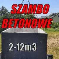 Szamba 8m3 betonowe Zbiorniki betonowe Piwnice Ziemianki