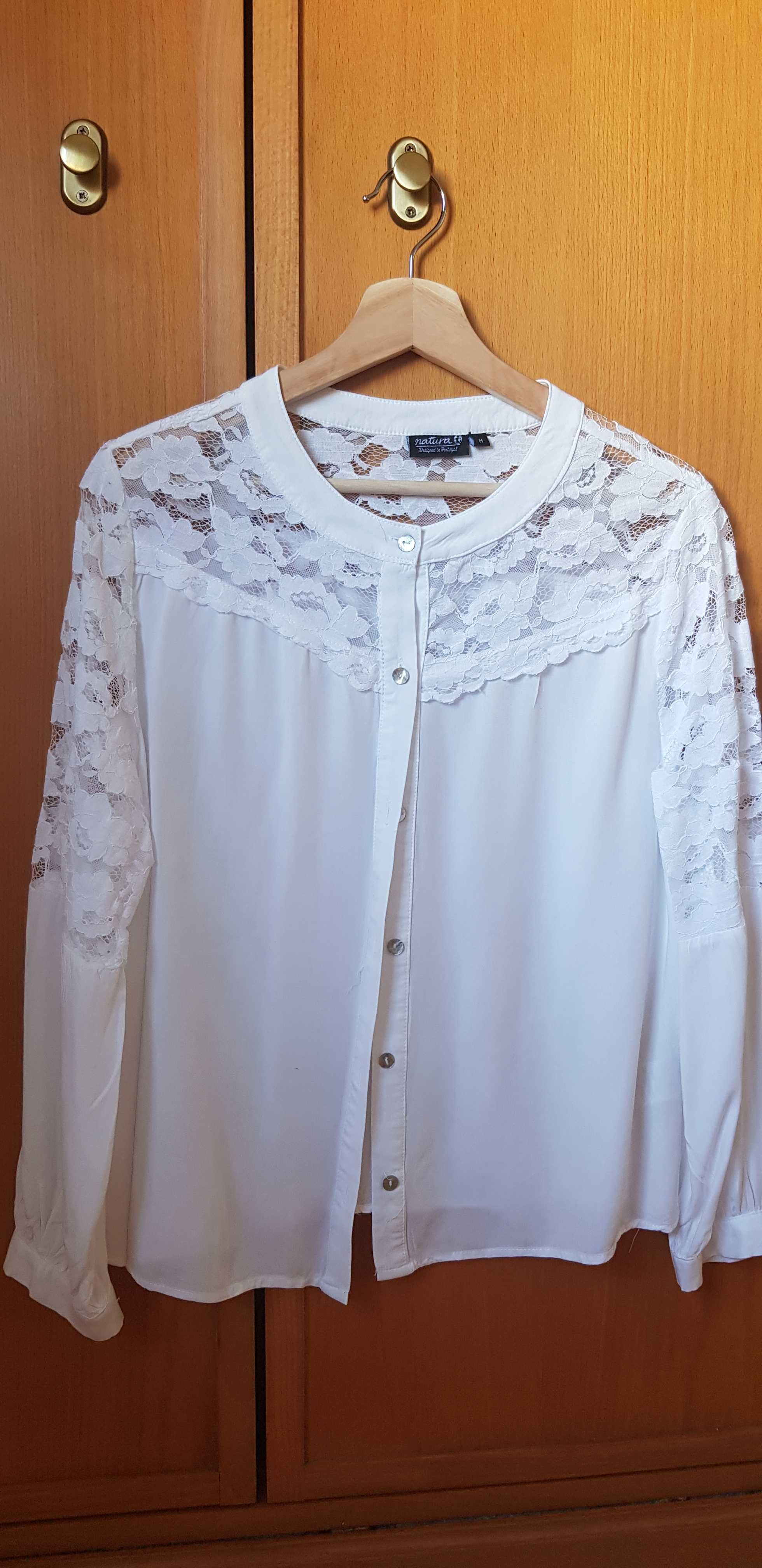 Blusa branca senhora