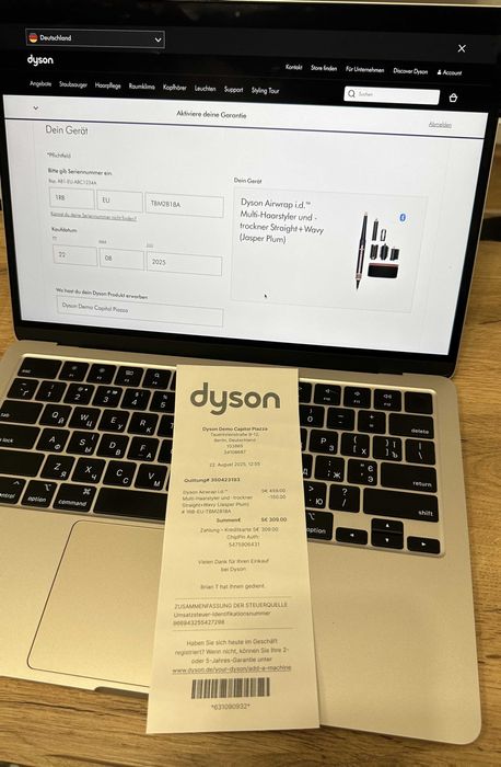 Дайсон стайлер Dyson Airwrap id HS08 Straight Wavy Jasper Plum Новий