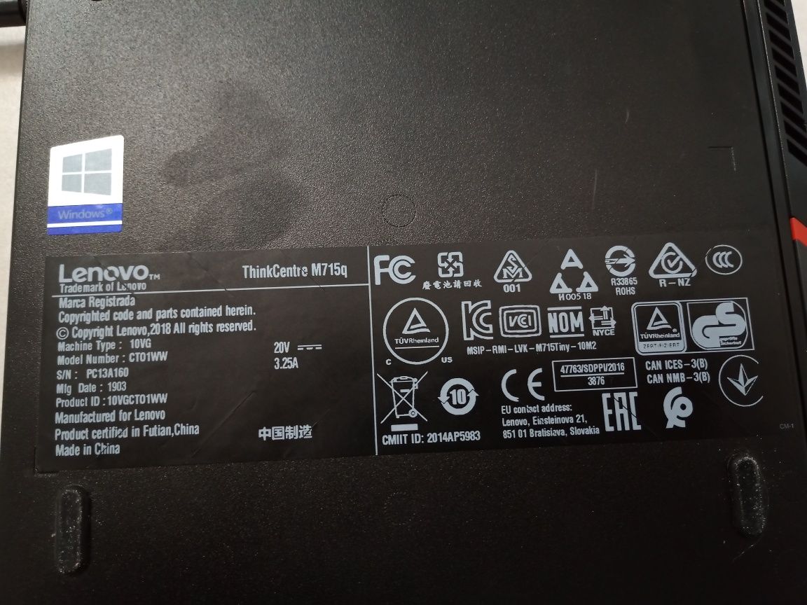 Продам системний блок LENOVO ThinkCentre M715q