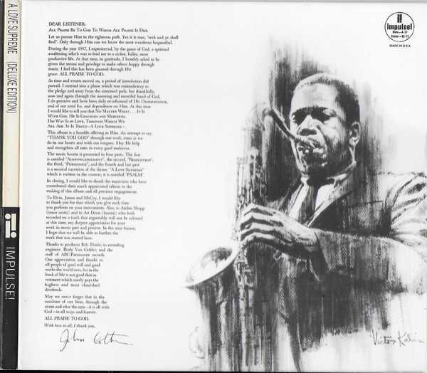 John Coltrane    ЗАПЕЧАТАН	A Love Supreme Deluxe Edition 2	CD	Impulse!