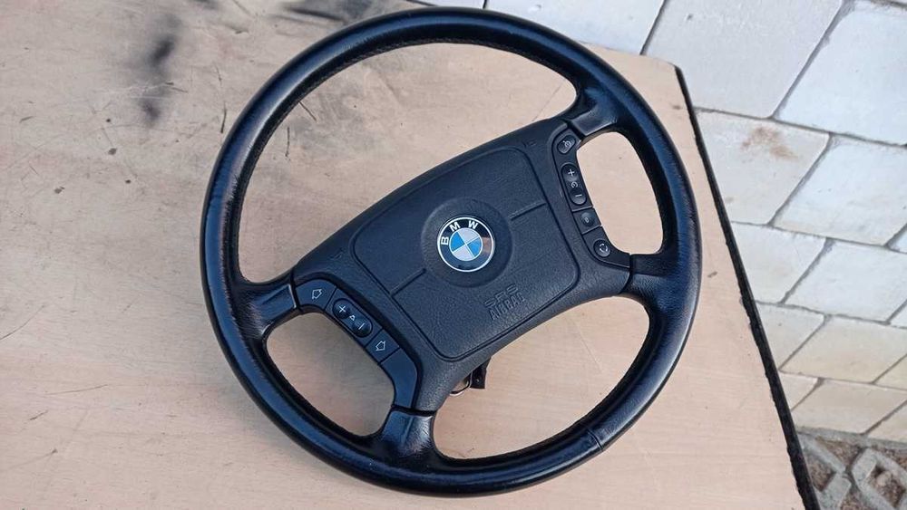 Idealna Fabryczna Kierownica Obszyta Skórą + Multifunkcja BMW E38 E39